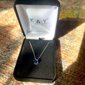 Kay Sapphire Solitaire Necklace